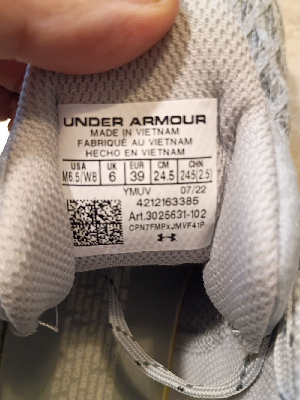 Under Armour Curry Flow Women’s Running Shoes | Light Gray/White| Size W-8/M-6.5 - Picture 9 of 9